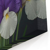 Tropical Flower Art – Elegant Botanical Wall Decor with Purple and White Floral