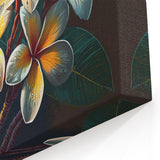 Bright Tropical Plumeria Floral Art - Botanical Wall Decor Print