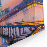Seoul Cityscape Wall Art – Lotte World Tower at Sunset on Canvas