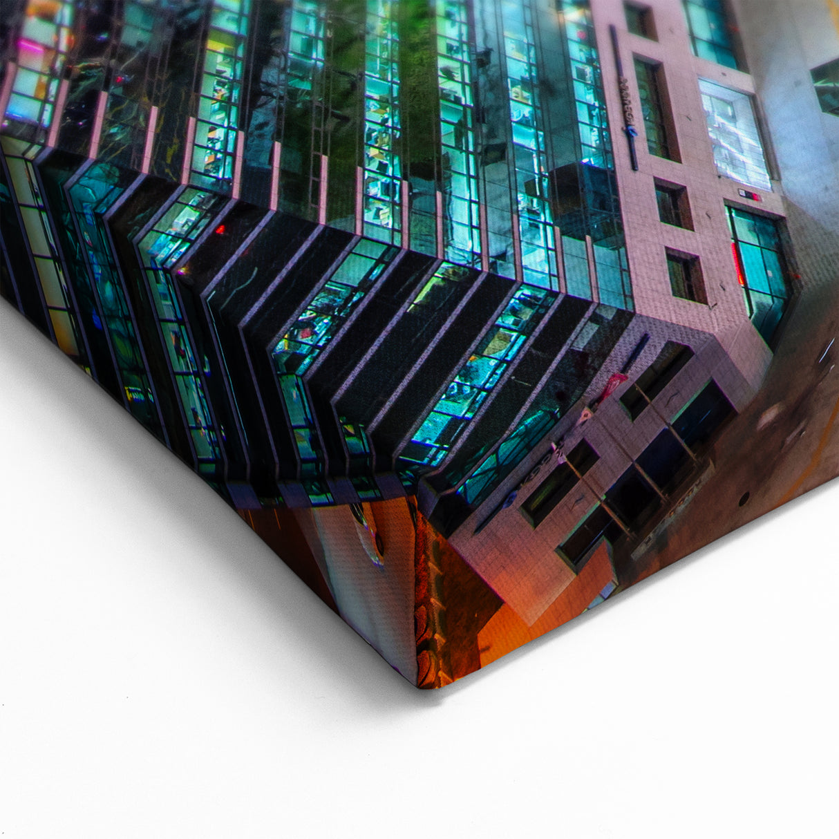 Seoul Skyline Canvas – Vibrant City Lights at Night Wall Art