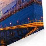 Lotte World Tower Wall Art – Seoul Skyline with Han River at Dusk