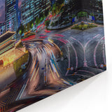 Seoul City Wall Art – Sungnyemun Gate with Modern Skyline at Night
