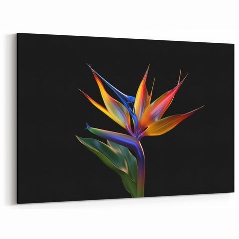 Vibrant Bird of Paradise Flower Art - Exotic Botanical Wall Decor Print
