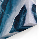 Ice Patterns Canvas: Winter Frost Photography for Modern Wall Art