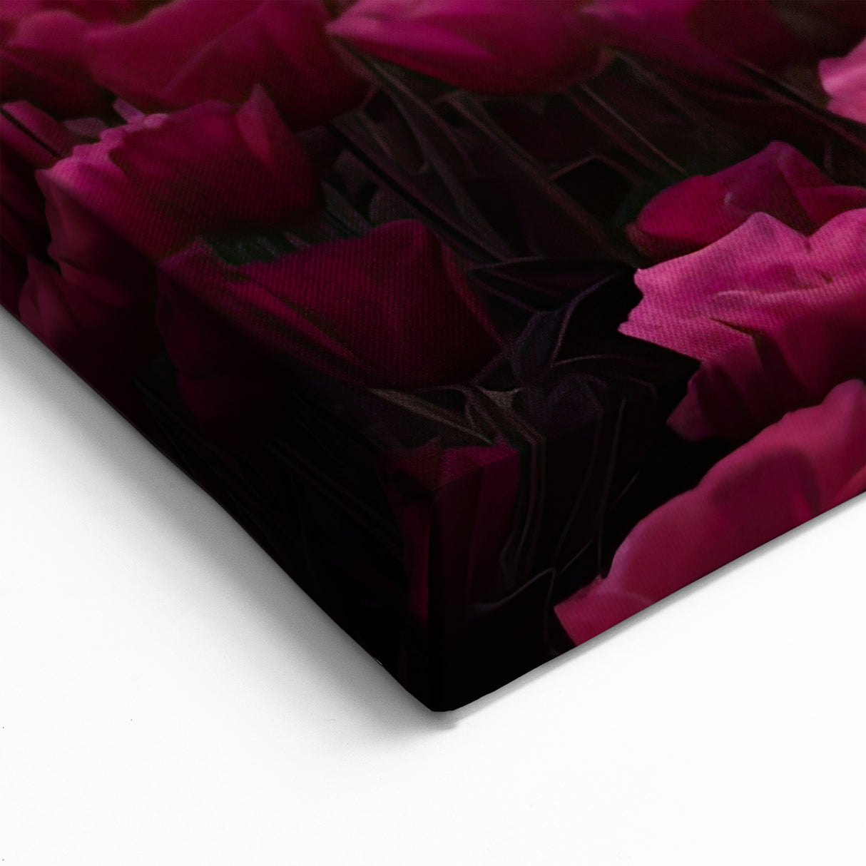 Sunset Tulip Field Wall Art – Colorful Tulips with Windmill Canvas Prints