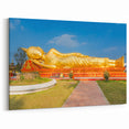 Golden Reclining Buddha – Laos Wall Art for Iconic Cultural Decor