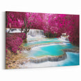 Laos Landscape Prints – Mesmerizing Laos Waterfalls and Pink Forest Art