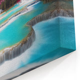 Laos Landscape Prints – Mesmerizing Laos Waterfalls and Pink Forest Art