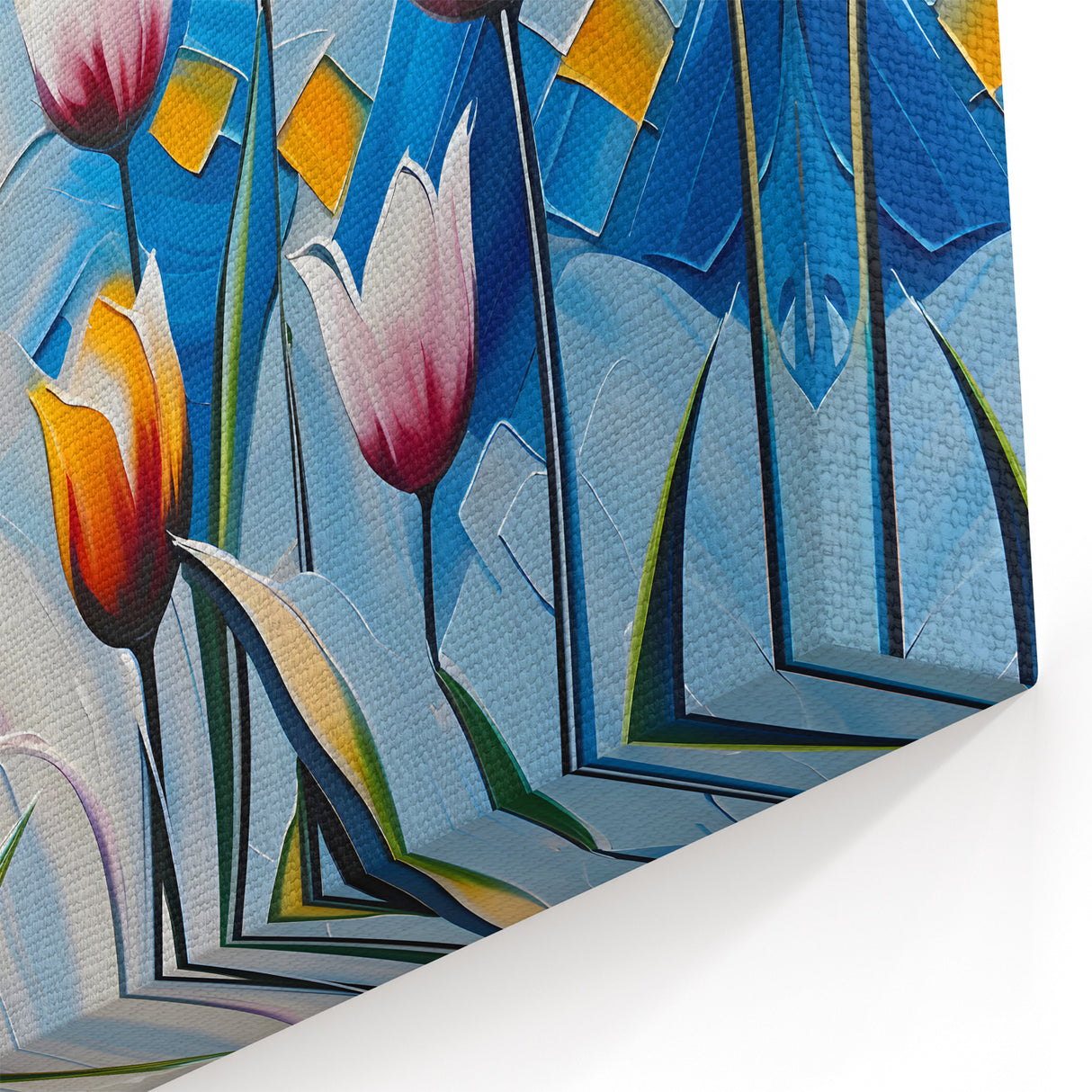 Vibrant Sunset Tulip Wall Art | Framed Canvas & Acrylic Glass Prints