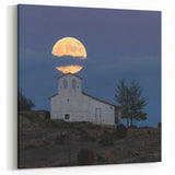 Antigua Coastal Moonrise Art – Caribbean Landscape Print for Home Decor