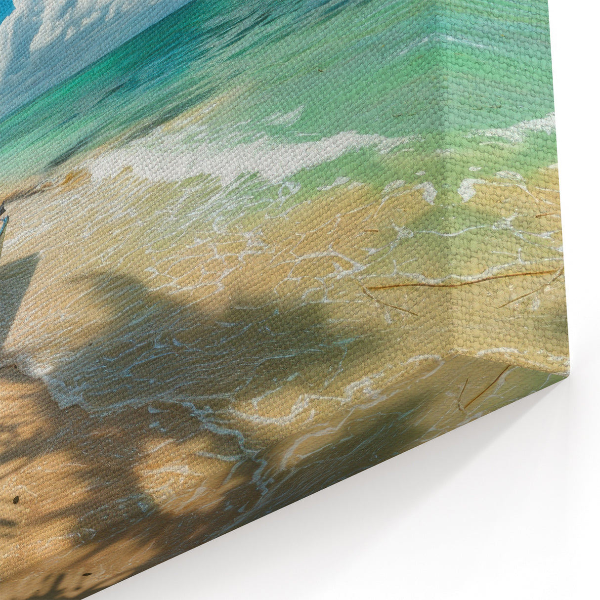 Antigua Beach Canvas Art – Caribbean Coastal Print for Tropical Decor