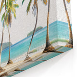 Scenic Antigua Posters – Caribbean Island Palm Tree Coastal Wall Art