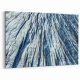 Glacial Ice Patterns | Frozen Landscape Nature Close-Up Winter Wall Art