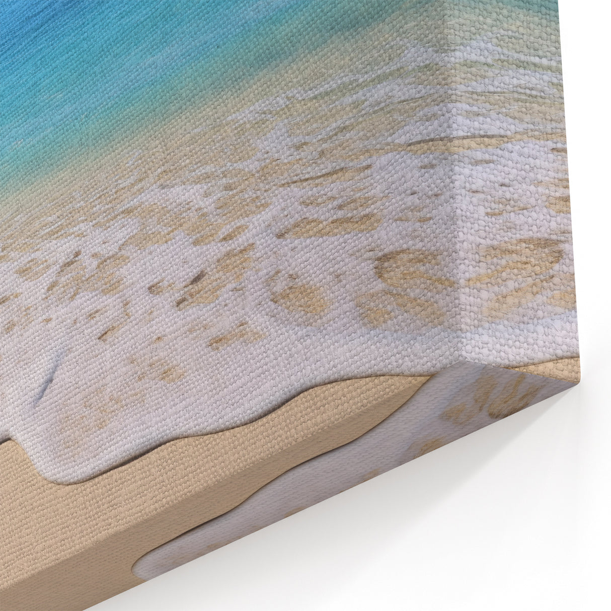 Antigua Beach Canvas – Serene Caribbean Seascape Coastal Wall Art