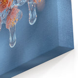 Frozen Blossoms in Ice | Nature Close-Up Frost Photography Wall Art