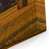 PEI Farmhouse Sunset - Prince Edward Island Rural Landscape Canvas Art