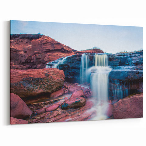 Waterfall Serenity in Prince Edward Island - Canadian Landscape Canvas