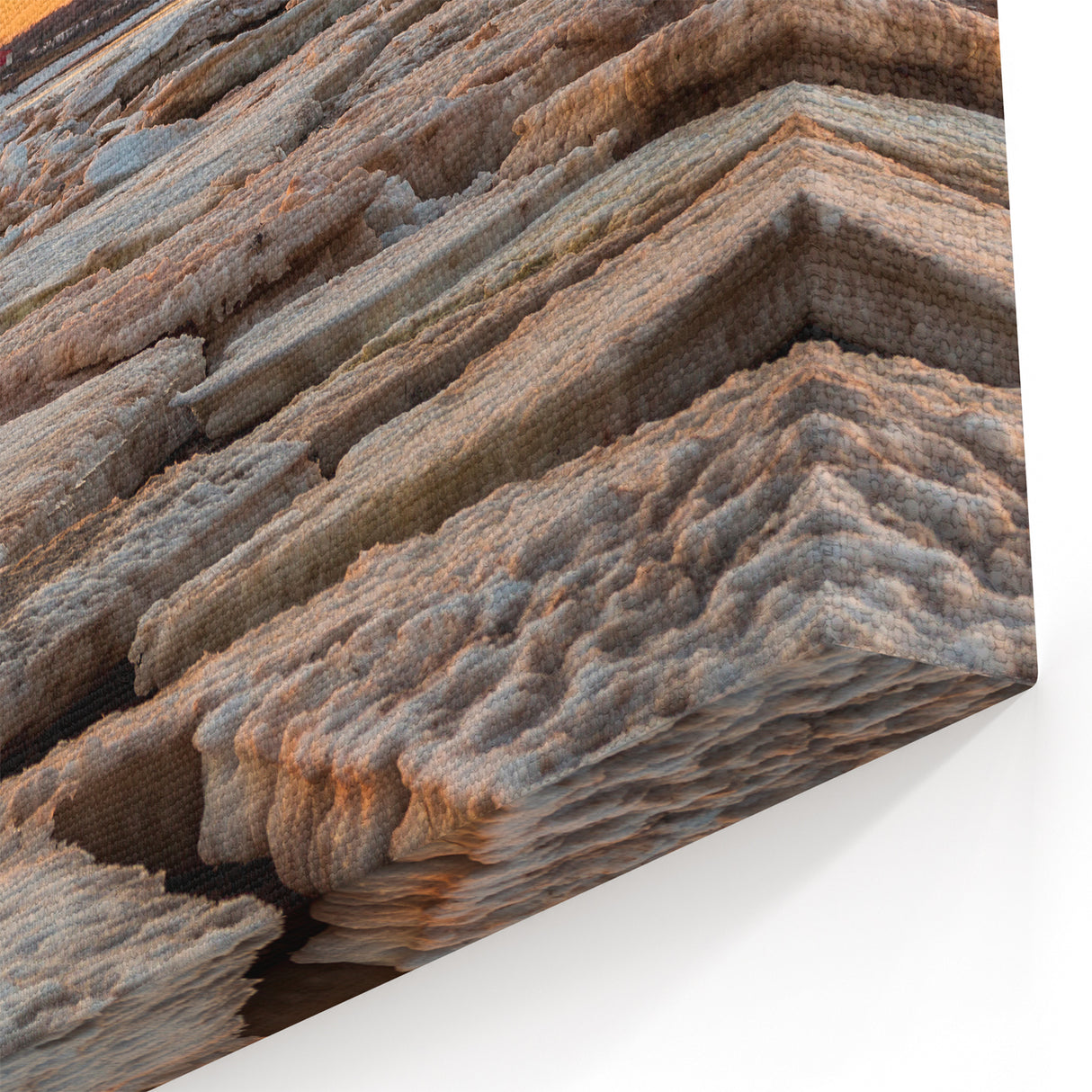 Sunset Lighthouse on Frozen Coast - Prince Edward Island Canvas Art