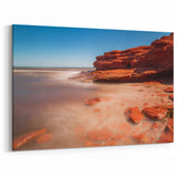 Calm Waters on Red Rock Shore - Prince Edward Island Coastal Canvas