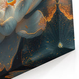 Botanical Water Lily Painting - Luxurious Floral Wall Decor Art