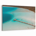 Quintana Roo Wall Art – Lagoon Pier Canvas with Scenic Mexico View