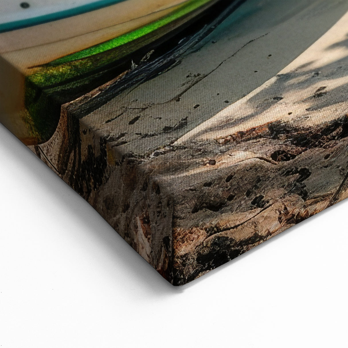 Beach Paradise Prints – Aruba Boat on Tropical Shore with Turquoise Waters