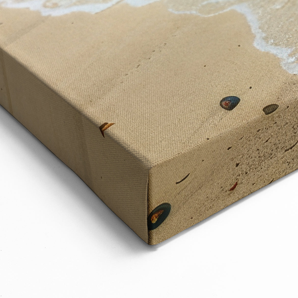 Tropical Island Prints – Boat on Tranquil Beach with Turquoise Waters