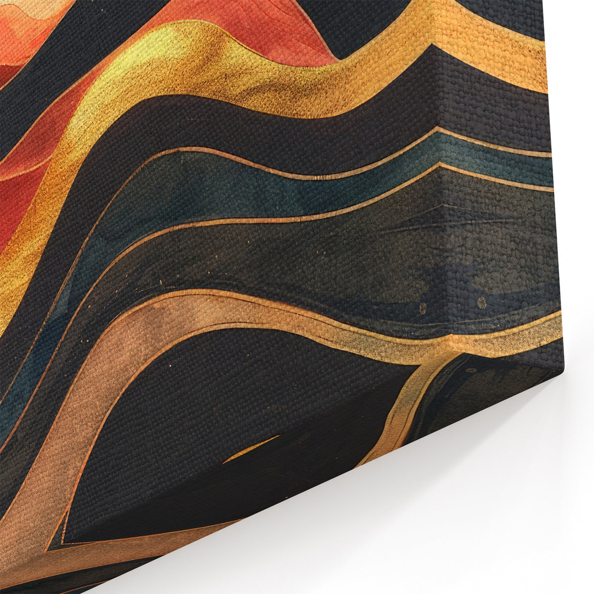 Modern Abstract Sun Art – Elegant Sun Wall Art with Earthy Tones