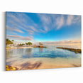 Bahamas Wall Art - Serene Tropical Island Beach with Clear Blue Waters