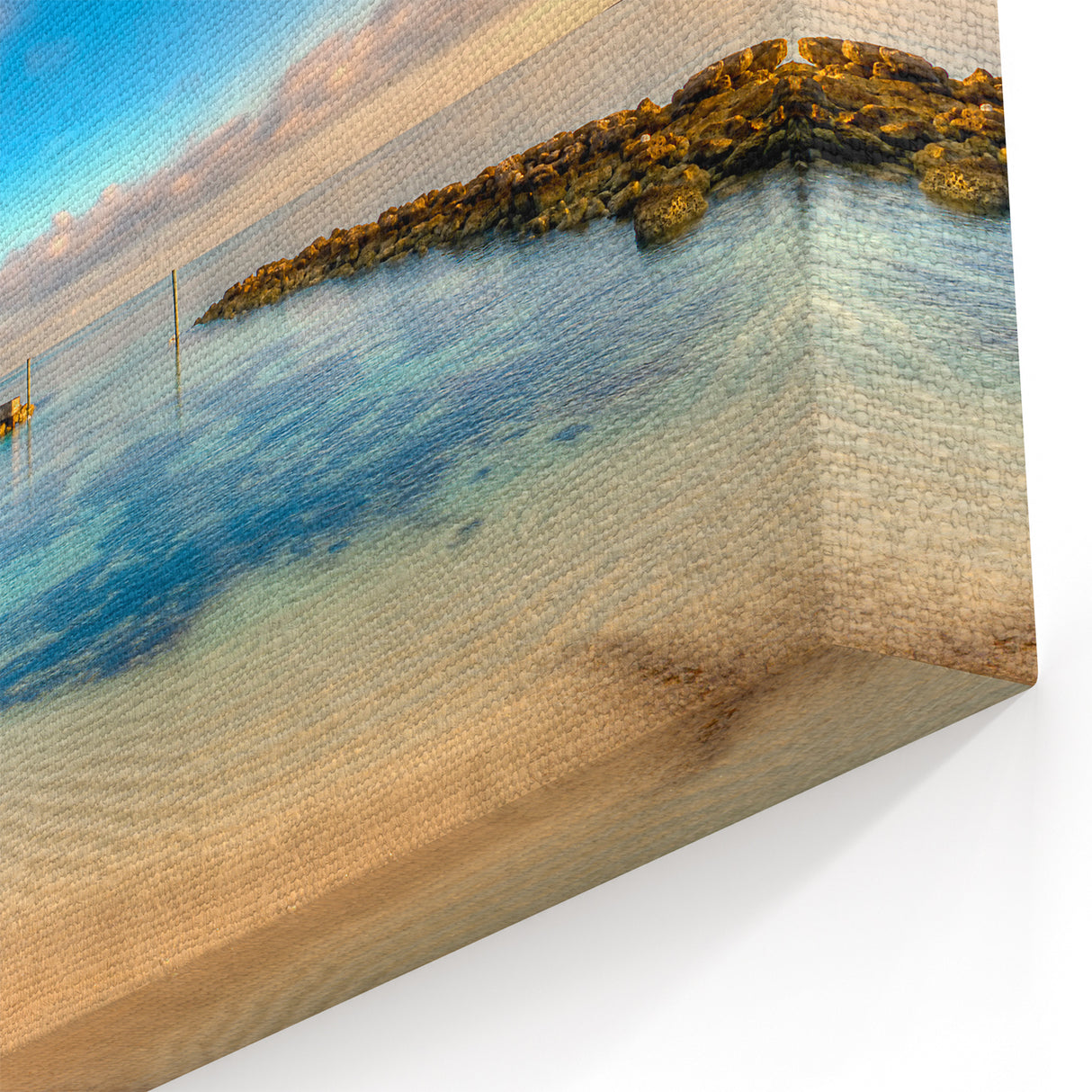 Bahamas Wall Art - Serene Tropical Island Beach with Clear Blue Waters