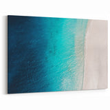 Coastal Wall Decor - Aerial View of Pristine Beach and Turquoise Waters