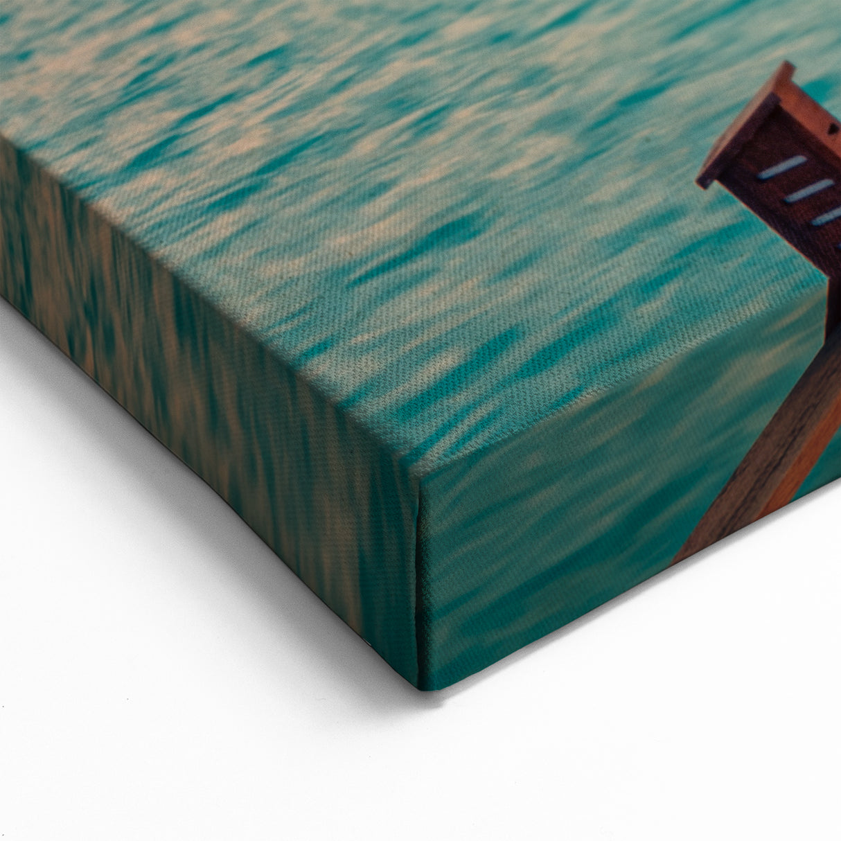 Bahamas Beach Paintings - Sunset Overwater Pier with Vibrant Sky Art