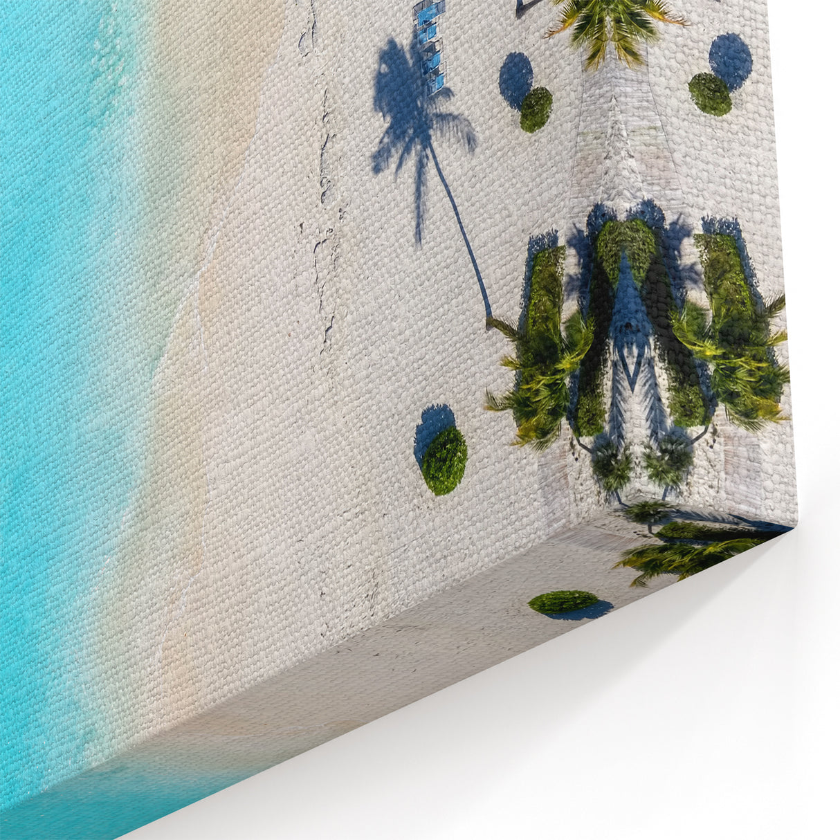 Paradise Landscape Art - Aerial View of White Sand Beach and Turquoise Sea