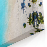 Paradise Landscape Art - Aerial View of White Sand Beach and Turquoise Sea