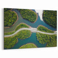 Aerial View of Lush Laos Landscape - Nature Photography Print