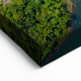 Aerial View of Lush Laos Landscape - Nature Photography Print