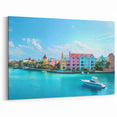 Bahamas Wall Art – Vibrant Coastal Town with Turquoise Waters