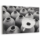 Black and White Laos Pottery - Traditional Ceramic Art Photography Print