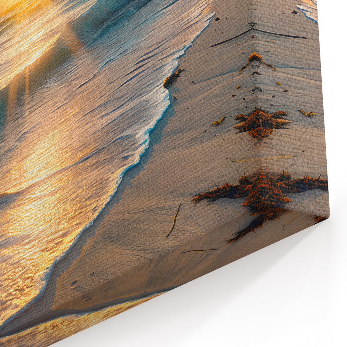 Paradise Landscape Art – Bahamas Sunset with Waves for Coastal Decor