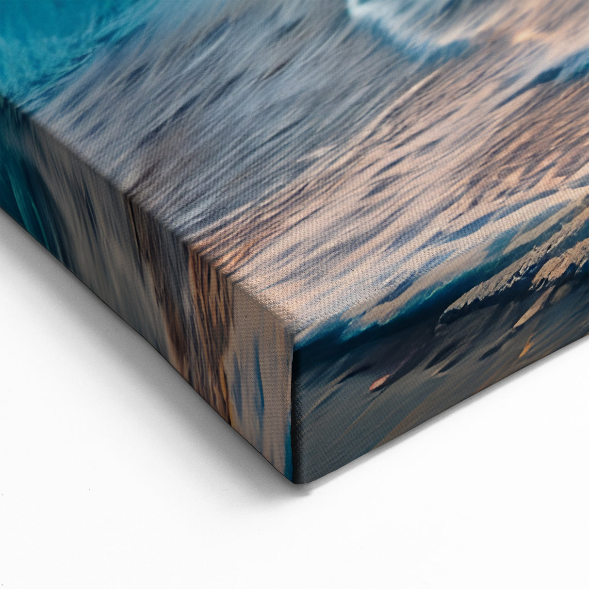 Paradise Landscape Art – Bahamas Sunset with Waves for Coastal Decor