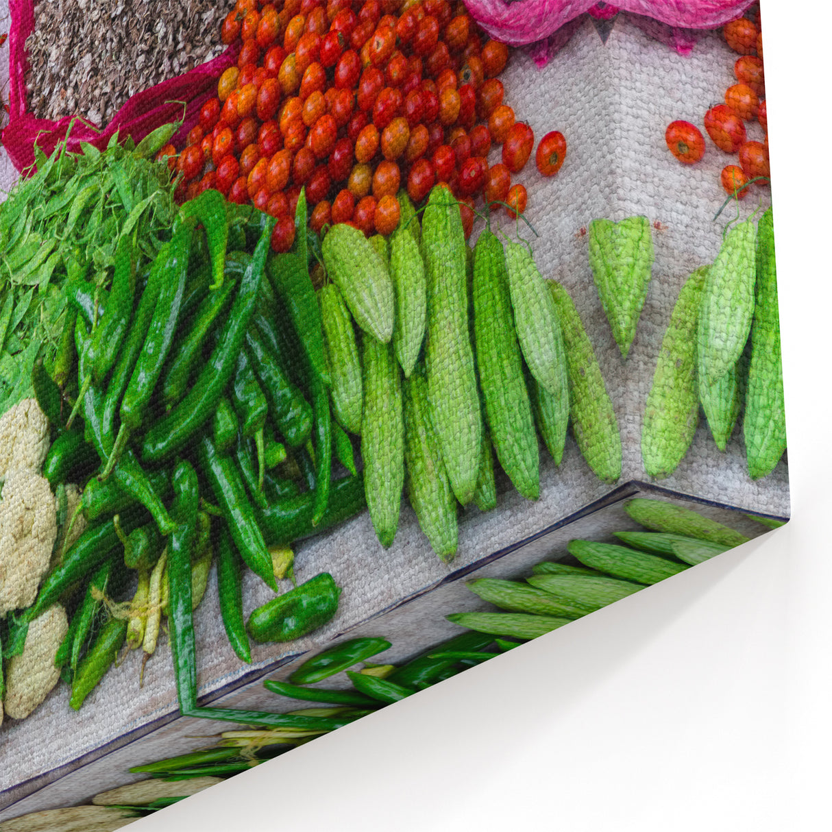 Laos Market Vegetables and Spices - Vibrant Photography Print