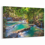 Tropical Laos Waterfalls - Scenic Landscape Photography Print