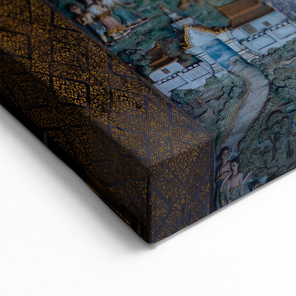 Laos Temple Wall Art - Intricate Decorative Architecture Photography Print