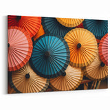 Colorful Laos Umbrellas - Traditional Art Photography Print