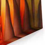 Monks in Orange Robes - Laos Cultural Photography Print