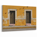 Quintana Roo Wall Art – Mexico Scenery Prints of Rustic Colonial Doorways