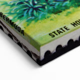 Bermuda Beach Canvas - Historic State House and Tropical Island Print