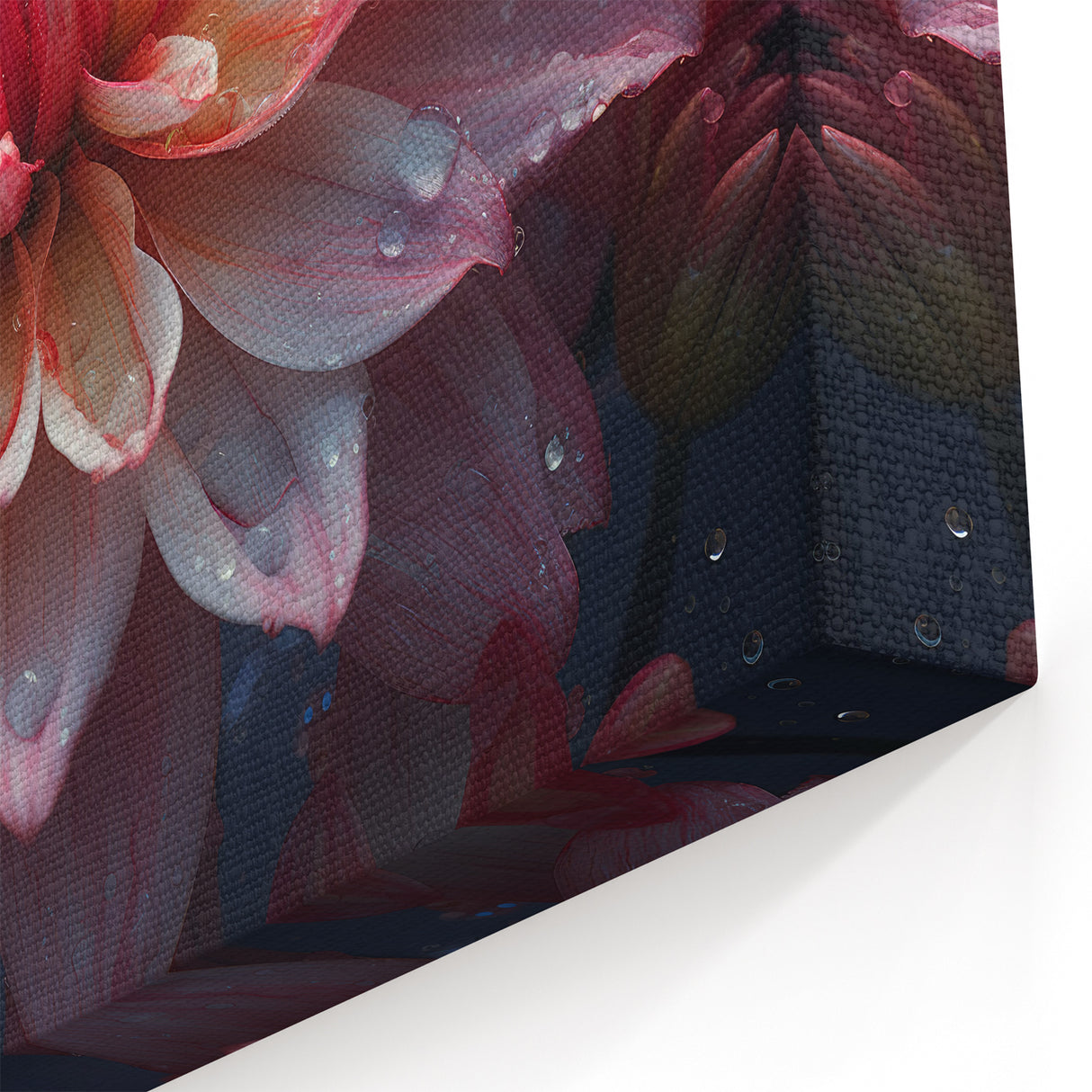 Blush Pink Dahlia Floral Art | Botanical Flower Canvas Print for Decor