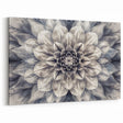 Vintage Botanical Dahlia Wall Art | Intricate Flower Canvas Print