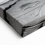 Black and White Water Lily Art - Botanical Floral Wall Art Print